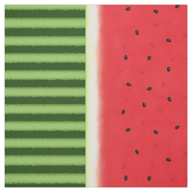 Tissu Pastèque avec peau et écorce (petite échelle) (Échantillon)