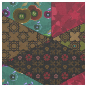 Tissu patchwork Abstrait quilt rétro vintage ab