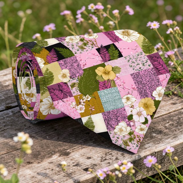 Tissu Patchwork Coloré Cravate Personnalisée (Créateur téléchargé)