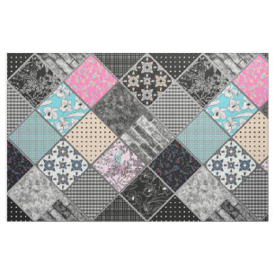 Tissu Patchwork rétro couleurs vintages patchwork quilti