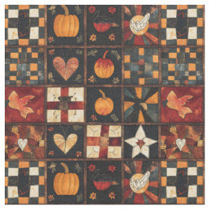 Tissu Patchwork rustique Art populaire Motif de courte