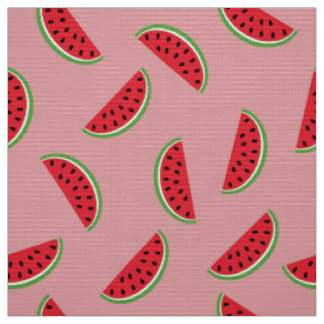 Tissu Pâte de pastèque Motif sans fil