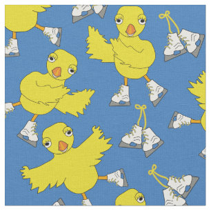 Tissu Patinage sur glace Patinage de poussins Motif