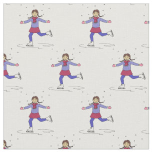 Tissu Patineuse sur glace