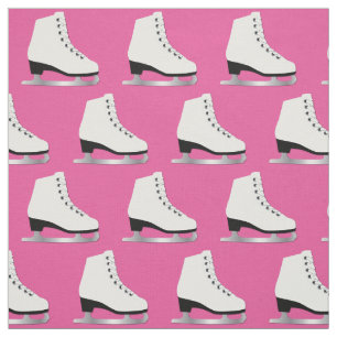 Tissu Patins sur glace Rink rose
