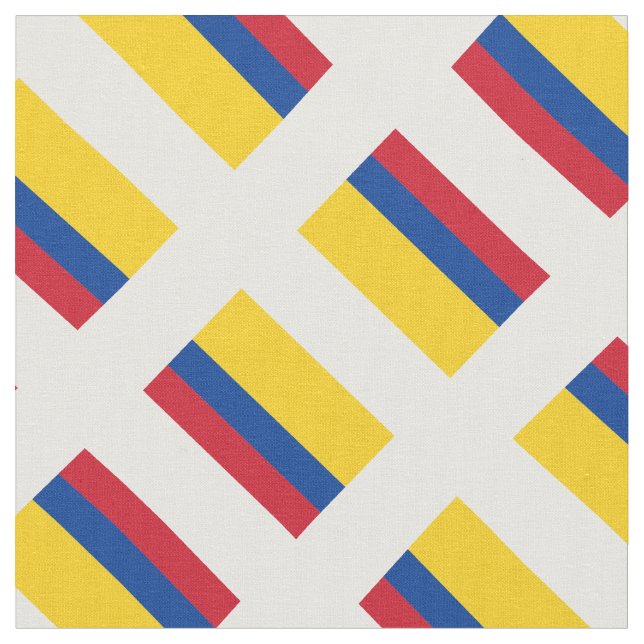 Tissu Patriotique : Drapeau de la Colombie Imprimer (Fermer)