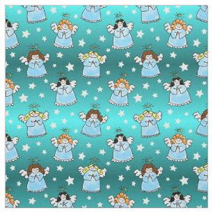 Tissu Patron d'Anges de Noël célestes