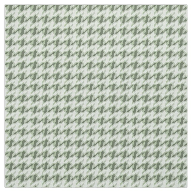 Tissu Patrón de pata de gallo verde. (Échantillon)
