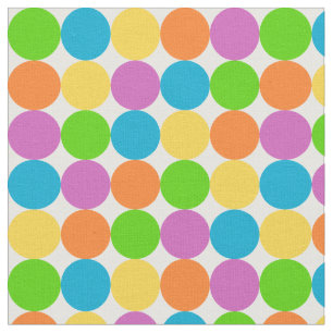 Tissu Pattern de Colorful Polka
