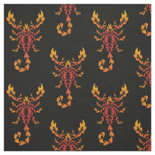 Tissu Patters de Flames Scorpion