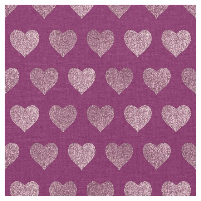 Tissu Patters de Rose Gold Heart (Fermer)