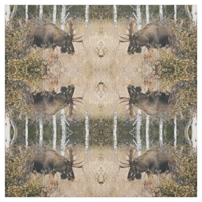 Tissu Pâturage des orignaux (Échantillon)