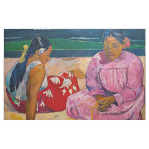 Tissu Paul Gauguin - Femmes de Tahiti sur la plage