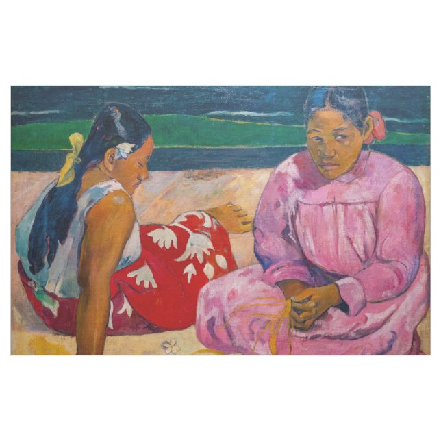 Tissu Paul Gauguin - Femmes tahitiennes sur la plage (Yard)