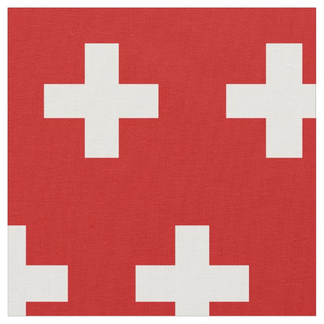 Tissu pavillon suisse (Fermer)