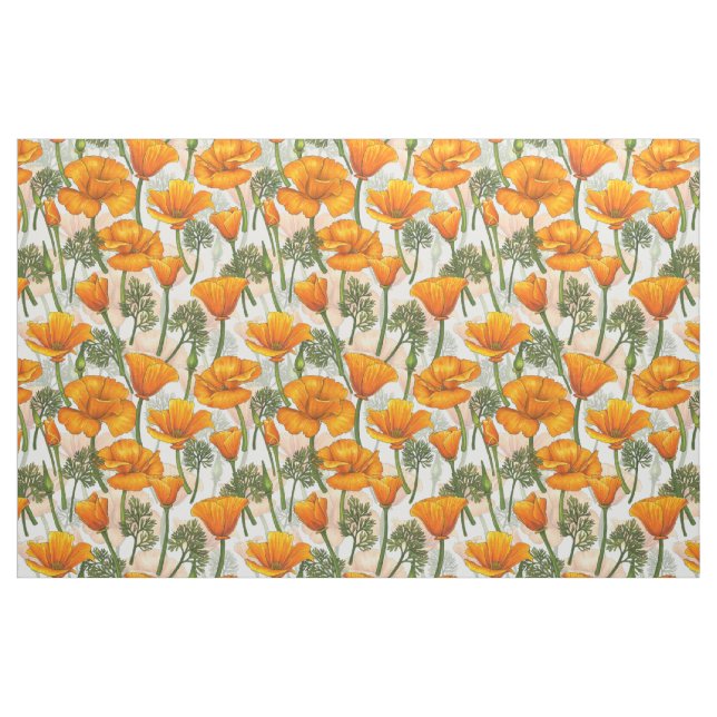 Tissu Pavot de Californie (Fat Quarter)