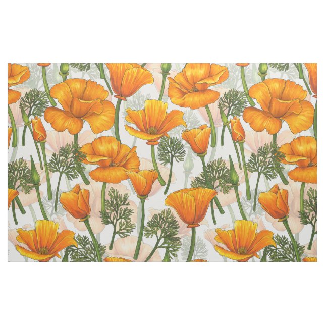 Tissu Pavot de Californie (Fat Quarter)