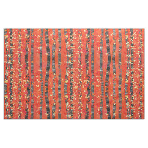 Tissu Paysage de la forêt de Birch