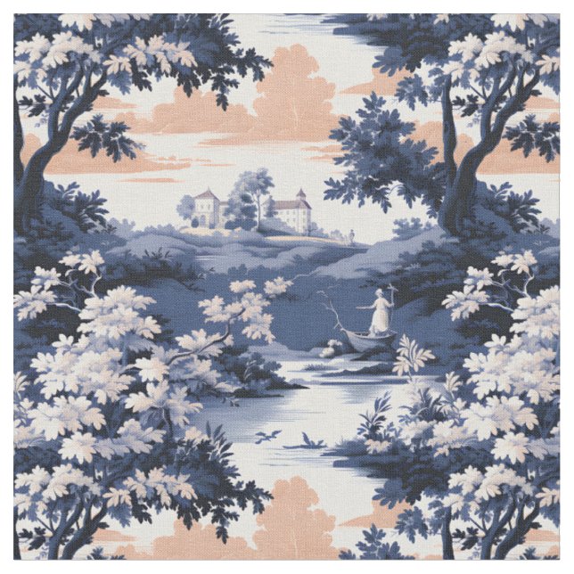 Tissu Paysage du soir (Fermer)