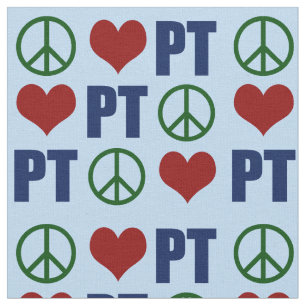 Tissu Peace Love Physical Therapy PT Motif