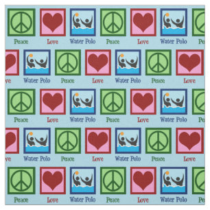 Tissu Peace Love Water Polo