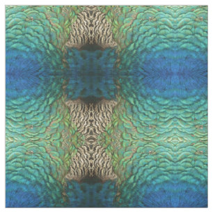 Tissu Peacock Plumes I Colorful Abstrait Nature Design