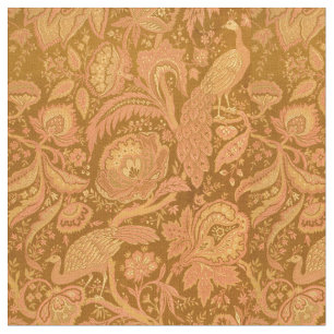Tissu Peacocks de l'époque victorienne vintage et modèle