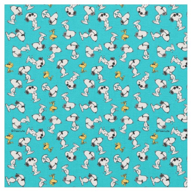 Tissu Peanuts | Lunettes de soleil Snoopy et Woodstock (Fermer)