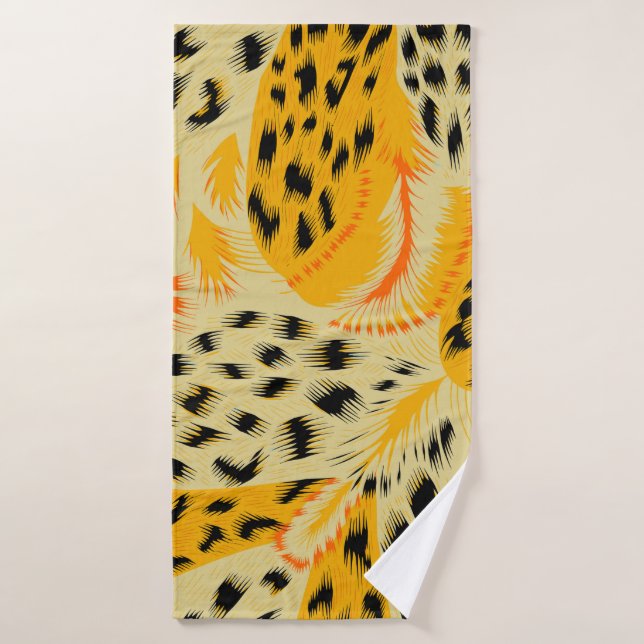 tissu peau abstraite mixte animal texture backgrou (Serviette de bain)