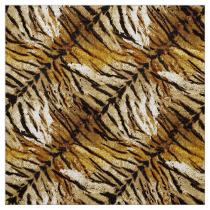 Tissu Peaux de tigres, stylisées, tigres, rayées, poster