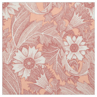 Tissu pêche à la grenade acanthus