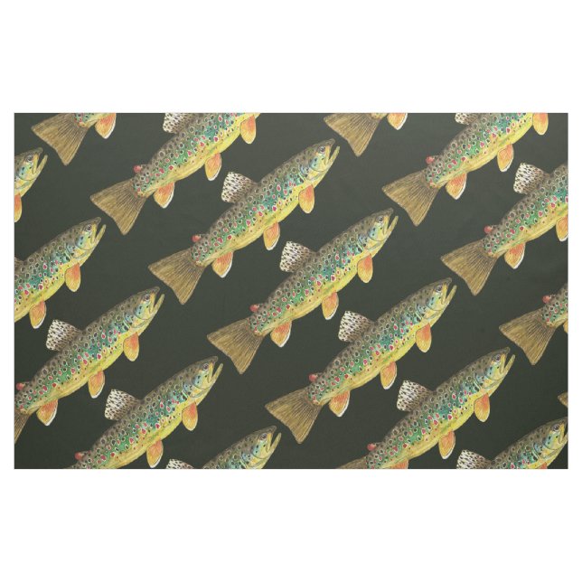 Tissu Pêche à la truite (Yard)
