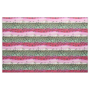 Tissu Pêche à la truite arc-en-ciel