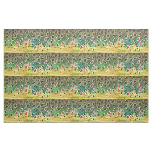 Tissu Pêche à la truite Brown