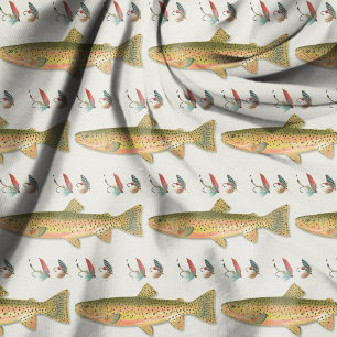 Tissu Pêche à la truite mouches pêcheur