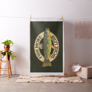 Tissu Pêche amusante - POISSON PLUS - TRAVAILLER MOINS