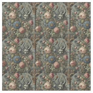 Tissu Péchés des riches - Carrelage Gothique Dense