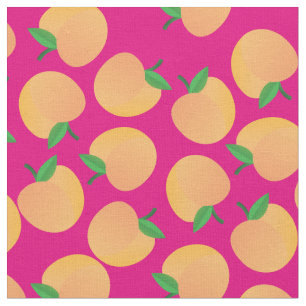 Tissu Pêches Mignons Enfants Bébé Nounou Fruit Rose Fill