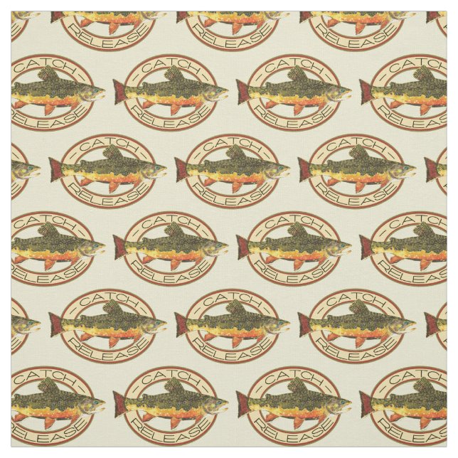 Tissu Pêcheur de truites à la capture et à la libération (Échantillon)