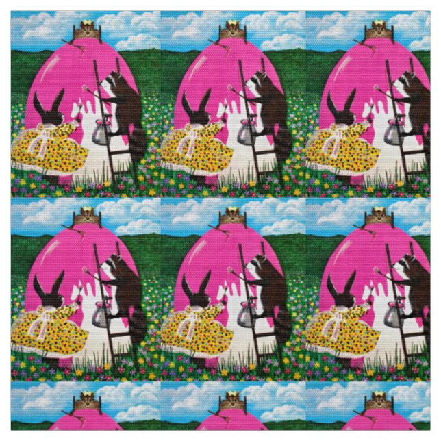 Tissu Peindre le GRAND OEUF ROSE ! (Échantillon)