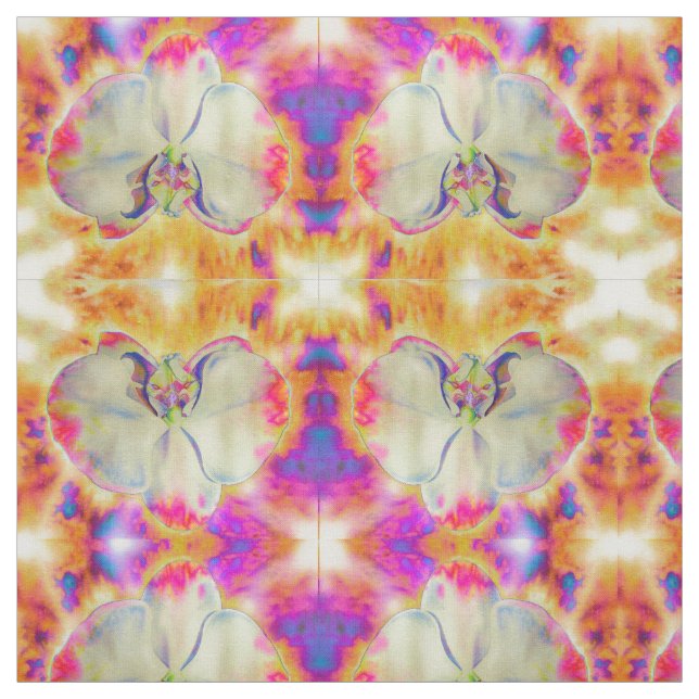 Tissu Peinture abstraite romantique à l'aquarelle d'orch (Échantillon)