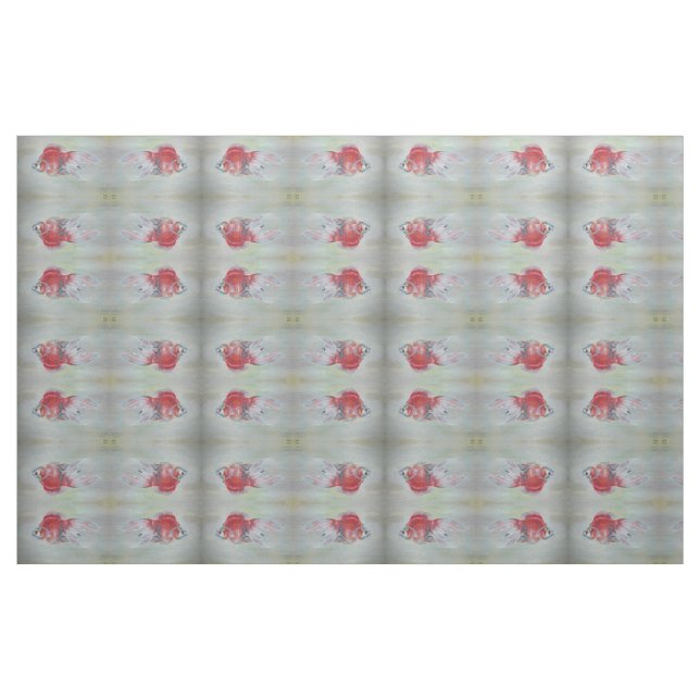 Tissu Peinture acrylique de Ryukin Goldfish (Fat Quarter)