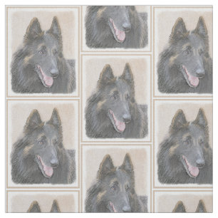 Tissu Peinture belge Tervuren - Cute Original Chien Art
