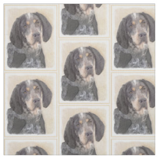 Tissu Peinture de Bluetick Coonhound - Chien Original Mi