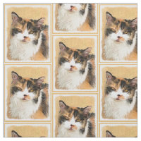 Peinture de chat Calico - Cute Original Cat Art