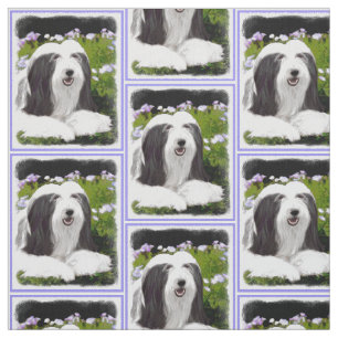 Tissu Peinture de collie barrée - Belle peinture origin