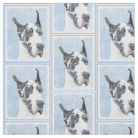 Peinture de Great Dane (Harlequin) - Art original 