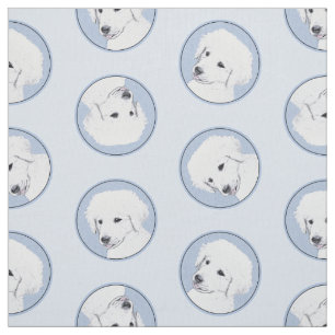 Tissu Peinture de Kuvasz Hongrois Chien Mignon Original 
