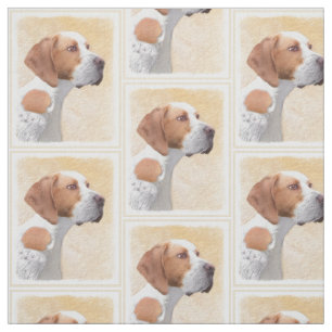 Tissu Peinture de pointres - Beau art original de chien