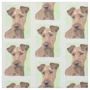Tissu Peinture de Terrier irlandais - Cute Original Dog